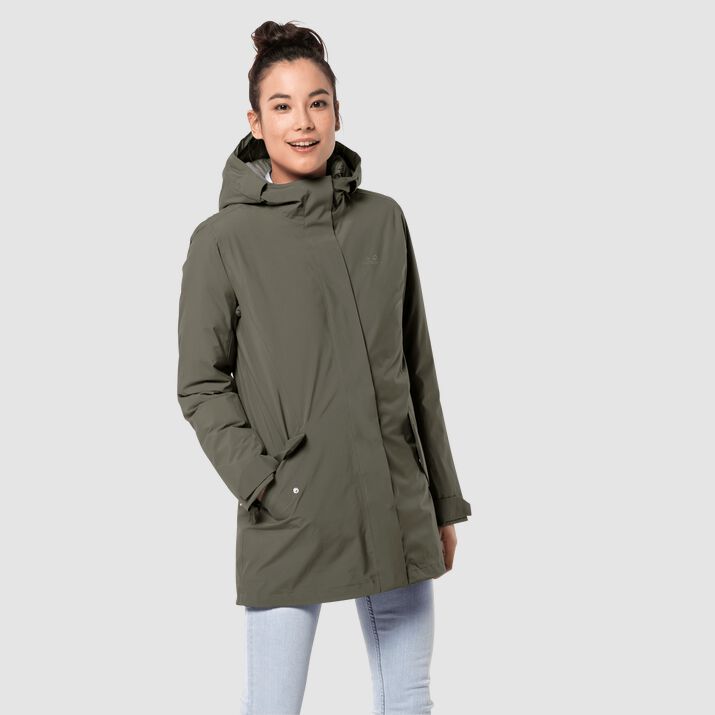 Chamarra Pluma Jack Wolfskin Cold Bay Mujer Verdes Oscuro Mexico-9178213